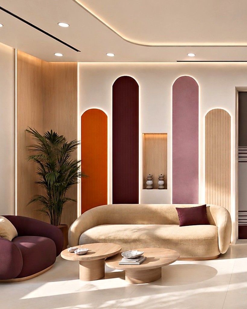 A calm, arch-lined room at the Hiba by Anthalora clinic