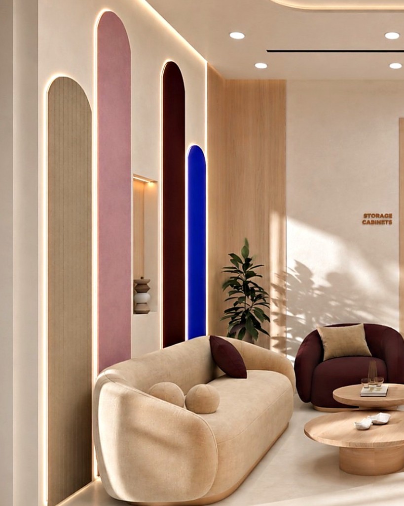 The lounge at the Hiba by Anthalora clinic in Dubai